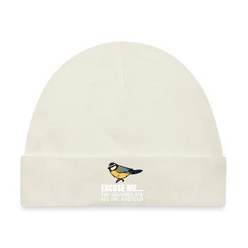 Vogelbeobachtung Vogelfreund Singvogel Ornithologe - Baby Premium Organic Mütze - Naturweiß - Vorne