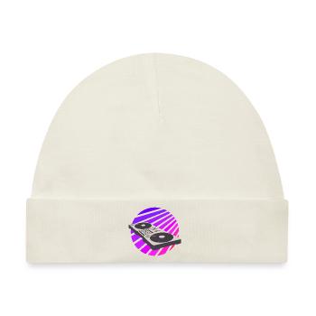 DJ Mischpult SunSet Mixer - Baby Premium Organic Mütze - Naturweiß - Vorne