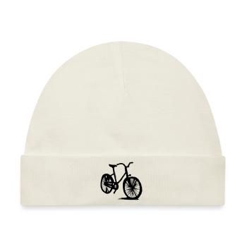 Fahrrad Gekritzel Fahrräder Radfahren Vektor 3 - Baby Premium Organic Mütze - Naturweiß - Vorne