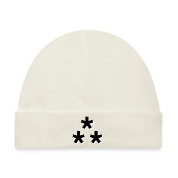 Stars Domains - Baby Premium Organic Mütze - Naturweiß - Vorne