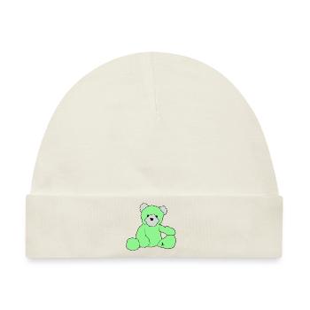 Teddy - Baby Premium Organic Mütze - Naturweiß - Vorne