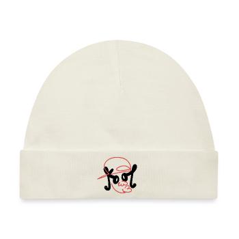 Hip Hop B-Boy Skater - Baby Premium Organic Mütze - Naturweiß - Vorne