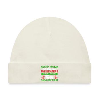 Plätzchen backen Plätzchenbacken Crew Weihnachtsbä - Baby Premium Organic Mütze - Naturweiß - Vorne