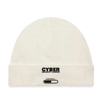 Cyber Security Degree Loading 4 - Baby Premium Organic Mütze - Naturweiß - Vorne