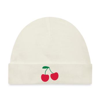 Kirsche - Baby Premium Organic Mütze - Naturweiß - Vorne