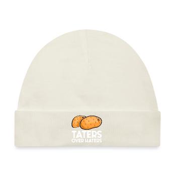 Taters Over Haters 7 - Baby Premium Organic Mütze - Naturweiß - Vorne