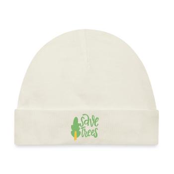 Bäume retten - Baby Premium Organic Mütze - Naturweiß - Vorne
