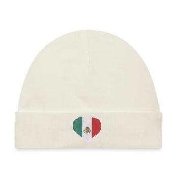 Mexiko Flagge Mexikanische Fahne Mexico Südamerika - Baby Premium Organic Mütze - Naturweiß - Vorne