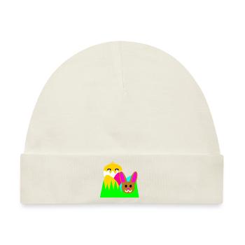 Bild für Ostern - Baby Premium Organic Mütze - Naturweiß - Vorne