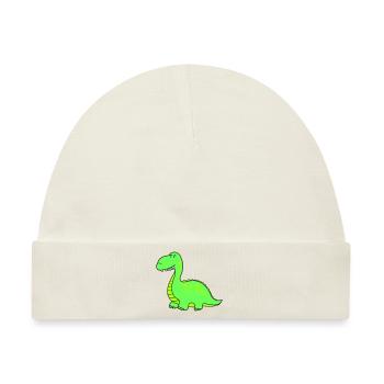 dino - Baby Premium Organic Mütze - Naturweiß - Vorne