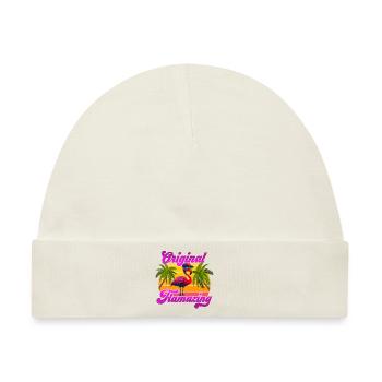 Original Flamazing Flamingo Sommer Party Feiern - Baby Premium Organic Mütze - Naturweiß - Vorne