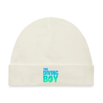 The Diving Boy, Tauchen, Diving - Baby Premium Organic Mütze - Naturweiß - Vorne