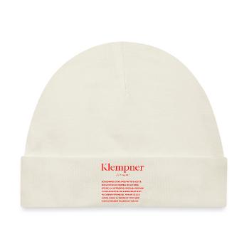 Klempner Definition - Baby Premium Organic Mütze - Naturweiß - Vorne