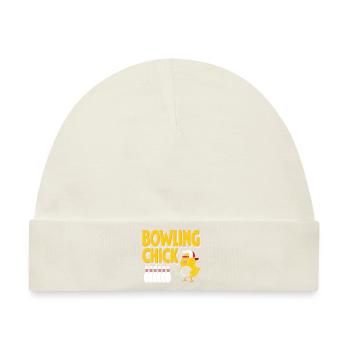 Bowling-Küken - Baby Premium Organic Mütze - Naturweiß - Vorne