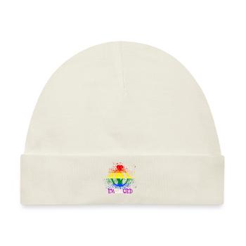 engaged,verlobt,gay,pride,gay pride, LGBT, - Baby Premium Organic Mütze - Naturweiß - Vorne