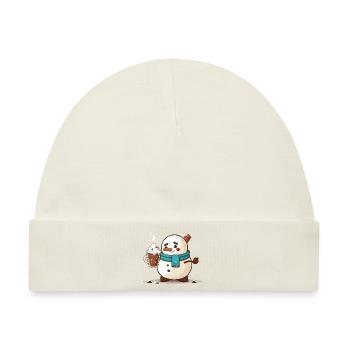 Warme Winterwünsche - Baby Premium Organic Mütze - Naturweiß - Vorne