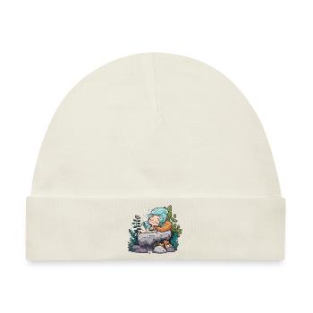 Die heitere Meerjungfrau - Baby Premium Organic Mütze - Naturweiß - Vorne