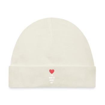 Der wohl süsseste Heiratsantrag der Welt - Baby Premium Organic Mütze - Naturweiß - Vorne