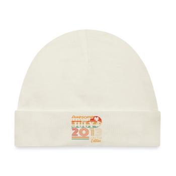 Juli 2013 Juli Geburtstagsgeschenk Juli 2013 - Baby Premium Organic Mütze - Naturweiß - Vorne