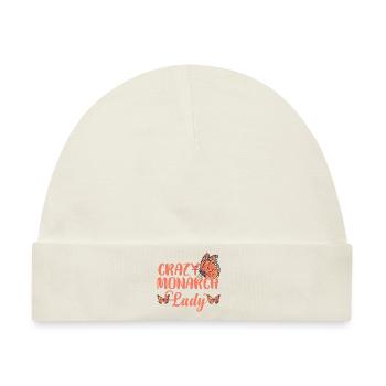 Monarch Damen Schmetterling Lustig - Baby Premium Organic Mütze - Naturweiß - Vorne