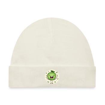 Fröhliche Kiwi - Baby Premium Organic Mütze - Naturweiß - Vorne