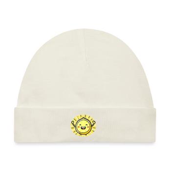 Fröhliche Zitrone - Baby Premium Organic Mütze - Naturweiß - Vorne