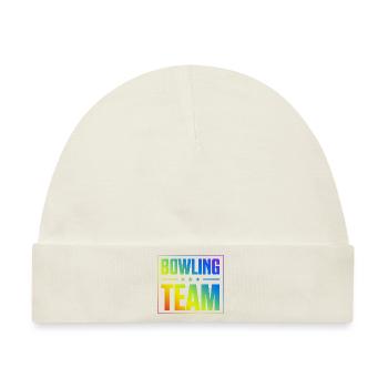 Bowling Team - Baby Premium Organic Mütze - Naturweiß - Vorne