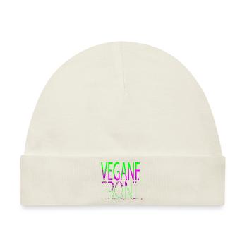 biologisch geburtstag humor weihnachten veganer - Baby Premium Organic Mütze - Naturweiß - Vorne