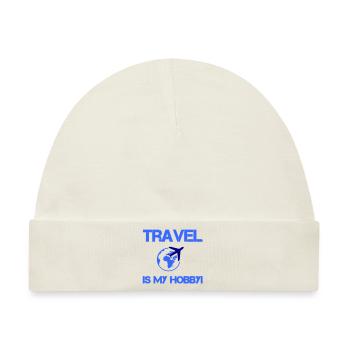 travel hobby - Baby Premium Organic Mütze - Naturweiß - Vorne