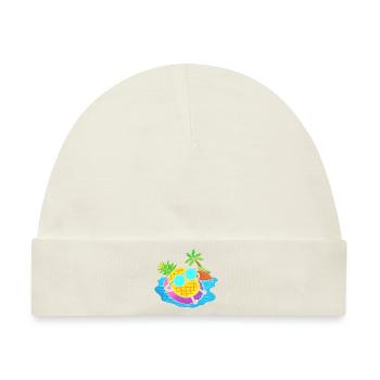 Ananas entspannen Tourist - Baby Premium Organic Mütze - Naturweiß - Vorne