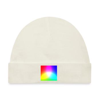 RGB Farbpalette - Additive Farbmischung - Baby Premium Organic Mütze - Naturweiß - Vorne