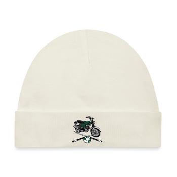 S51 (billardgrün) // Illustration - Baby Premium Organic Mütze - Naturweiß - Vorne