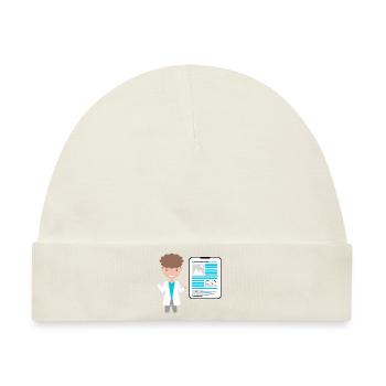 Morbus Perthes - Baby Premium Organic Mütze - Naturweiß - Vorne