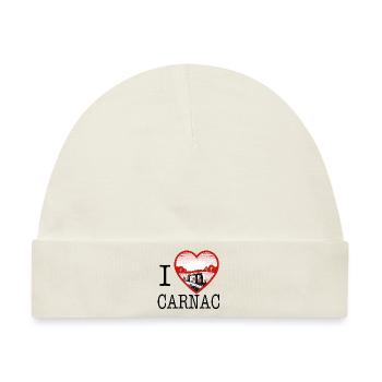 I love Carnac von I Love Bretagne - Baby Premium Organic Mütze - Naturweiß - Vorne