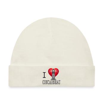 I Love Concarneau von I Love Bretagne - Baby Premium Organic Mütze - Naturweiß - Vorne