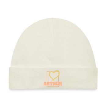 Arthur - Baby Premium Organic Mütze - Naturweiß - Vorne