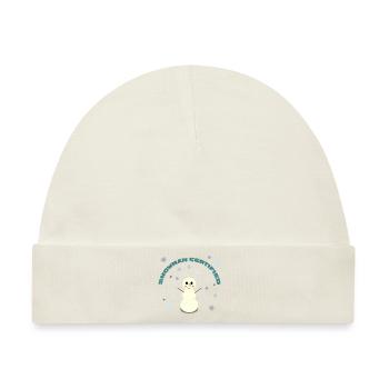 Snowman Certified - Baby Premium Organic Mütze - Naturweiß - Vorne