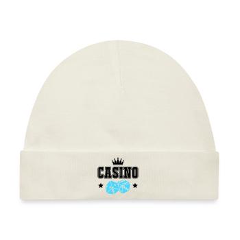 casino - Baby Premium Organic Mütze - Naturweiß - Vorne