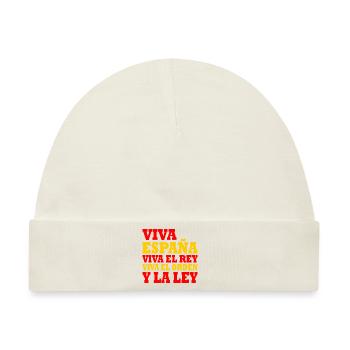 viva españa viva el rey viva el orden y la ley - Baby Premium Organic Mütze - Naturweiß - Vorne