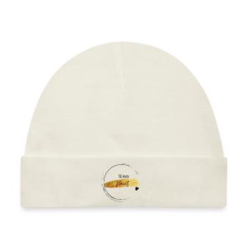 Team Mut - positives Denken - Affirmationen - Baby Premium Organic Mütze - Naturweiß - Vorne