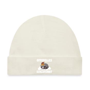 Schlafanzug Waschbär Nachthemd Geschenk - Baby Premium Organic Mütze - Naturweiß - Vorne
