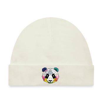 Jugendstil-Panda - Baby Premium Organic Mütze - Naturweiß - Vorne