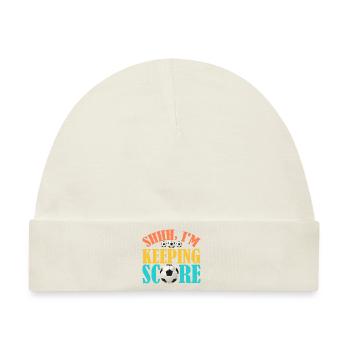 Shhh, I'm Keeping Score 10 - Baby Premium Organic Mütze - Naturweiß - Vorne
