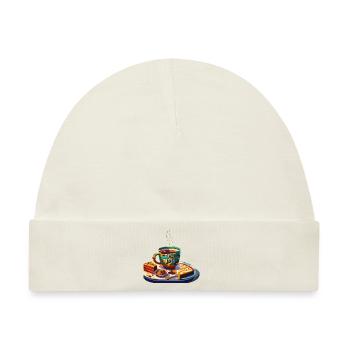 TEE-ZEIT - Baby Premium Organic Mütze - Naturweiß - Vorne