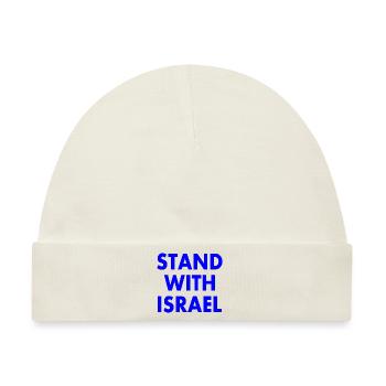 Stand with israel - Baby Premium Organic Mütze - Naturweiß - Vorne