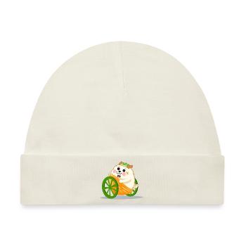 Neugieriges Erdmännchen - Baby Premium Organic Mütze - Naturweiß - Vorne
