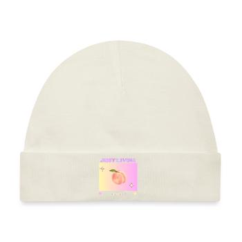 Peach - Baby Premium Organic Mütze - Naturweiß - Vorne