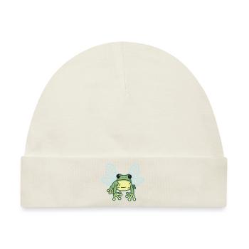 Feen-Frosch - Baby Premium Organic Mütze - Naturweiß - Vorne