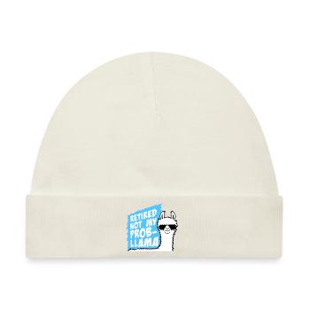 Nicht mein Prob Lama Ruhestand Prob-Llama im Ruhestand - Baby Premium Organic Mütze - Naturweiß - Vorne