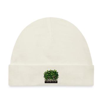 Microgreens Landwirtschaft Vegan Sprossen - Baby Premium Organic Mütze - Naturweiß - Vorne